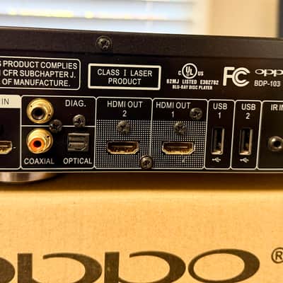 Oppo BDP-103 3D Blu-Ray Player w/ Remote, HDMI Cable, Bag, Box; Tested SEE VIDEO image 8