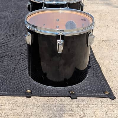 Ludwig Concert Tom Set - 13, 14, 15, 16" - Black Cortex Wrap image 2