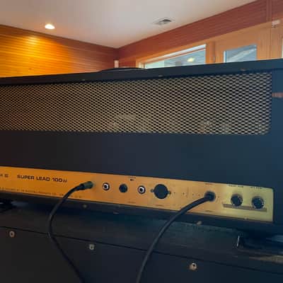 Marshall JMP 1959 Super Lead 2-Channel 100-Watt Guitar Amp Head 1967 - 1975 - Black image 8