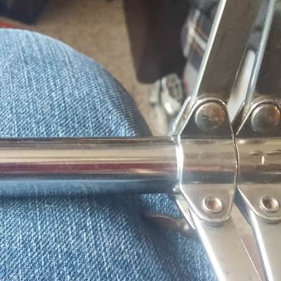 Vintage WFL FLAT BASE ATLAS SNARE STAND 1ST GEN CONCERT Riveted Rubber Feet 50s 60s LUDWIG image 21