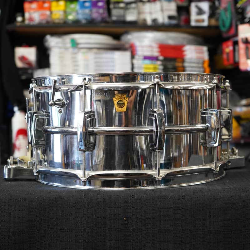 Vintage 1966 Ludwig USA Super Sensitive 6.5x14" Steel Snare Drum - ALL ORIGINAL image 1