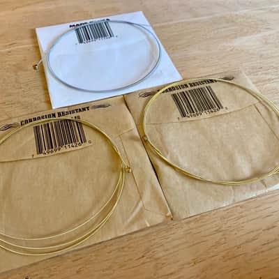 Three Single .026 Gauge Guitar Strings (Ernie Ball) 2 Bronze, 1 Nickel-wound image 2