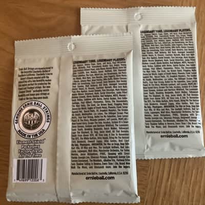 Ernie Ball 2x set 2006 Earthwood 80/20 Bronze Extra Light Acoustic Guitar Strings (10-50) 2010s - Bronze image 2