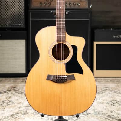 Taylor 114ce Grand Auditorium Acoustic/Electric Guitar - Sapele with Gig Bag image 3