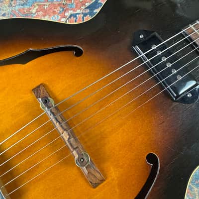 *Video* 1951 Gibson ES-125 Hollow Body P90 Tall Knobs Unique Original Hardware image 7