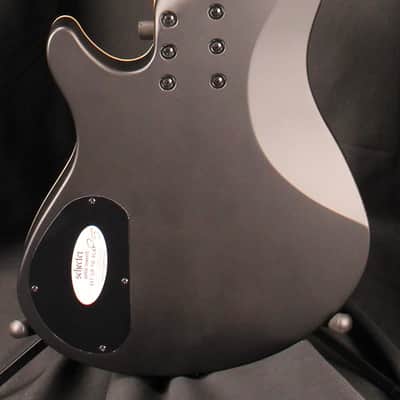 Schecter C-5 Standard 5 String Electric Bass Charcoal Satin image 4
