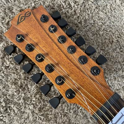LAG 12 String Acoustic Electric Guitar, Spruce Top Body, Mahogany Neck, Rosewood Fingerboard image 18