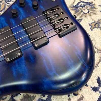 Marleaux Consat Custom 4 2014 - Quilted Maple Top - Trans Blue Hi-end Bass Guitar image 11