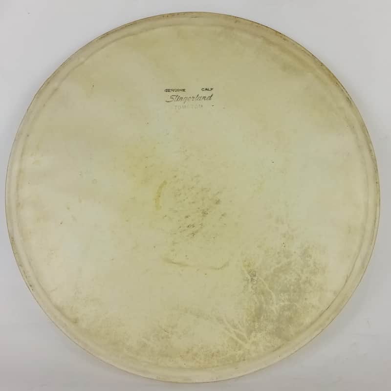 Slingerland 12" Genuine Calf Skin Tom Tom Drum Head Batter/Resonant Vintage 50s image 1