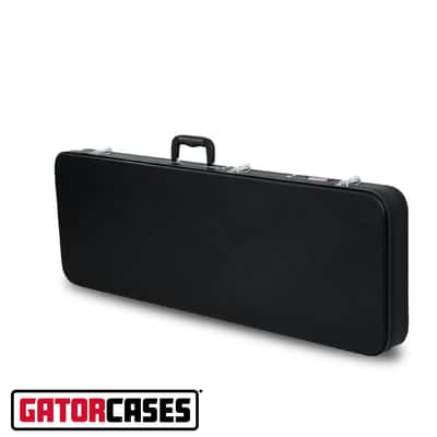Gator Cases Hard-Shell Wood Case for Standard Electric Guitars; Fits Fender Stratocaster/Telecaster image 1