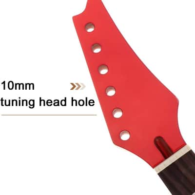 Electric Guitar Neck Maple Head Rosewood Fretboard 24 Fret for IBZ Parts Replacement Red image 4