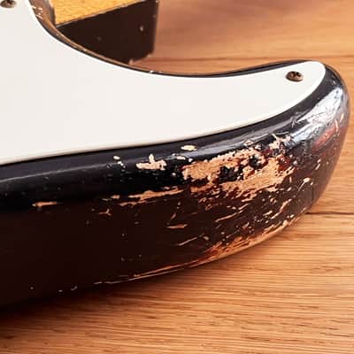 2025 Fender Custom Shop 55 Stratocaster Masterbuilt Dennis Galuszka 2-Tone Sunburst Relic image 8