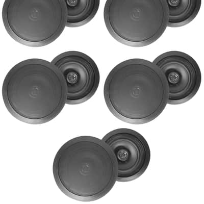 KEF HTS3001 Uni-Q Satellite Home Theater Speaker Pair Black Glossy