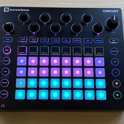 Original Novation Circuit Groovebox with Decksaver in Box image 4