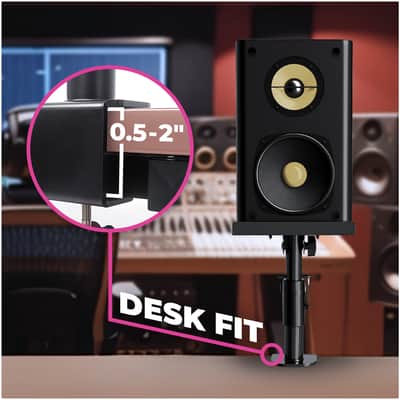 Liquid Stands Clamp-on Adjustable Studio Speaker Monitor Stands with Tilt image 6