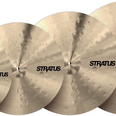 Sabian *Pre-Order* Stratus Promotional 4 Pack: 14" Hats, 16" Crash, 18" Crash, 20" Ride Cymbals | B20 Bronze| Made in Canada | Special Order | Authorized Dealer image 3