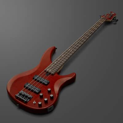 Yamaha TRBX604FM 4-String Right-Handed Electric Bass Guitar with Solid Alder and Maple Body and Rosewood Fingerboard (Caramel Brown) image 4
