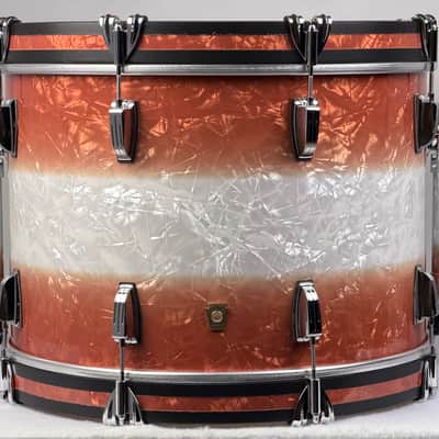 Ludwig 20/12/14/16" Classic Maple Two-Downbeat Outfit - Exclusive Fire Burst Pearl image 5
