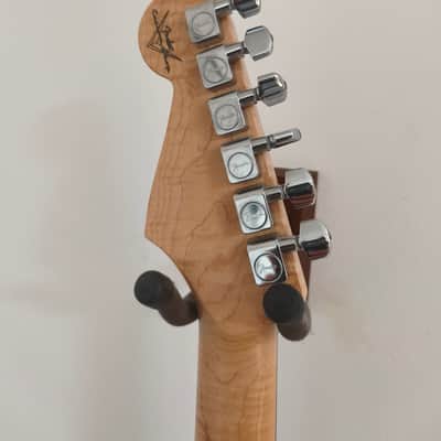 Fender Custom Shop Deluxe Stratocaster Abigail Ybarra Red Hot Pickups Flame Maple image 9