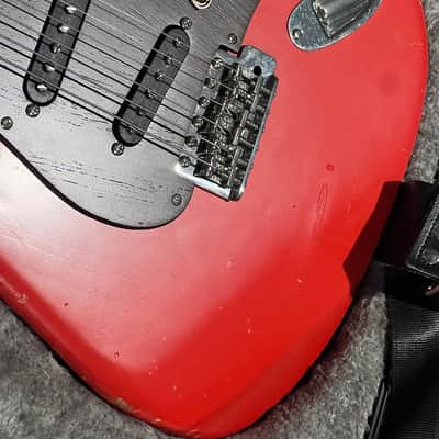 1979 Tokai Silver Star Strat Style Electric Guitar - Dakota Red - Warmoth Neck - SS Frets - P90 Pickups - Callaham Bridge/Saddles - Custom Wood Pickguard image 7