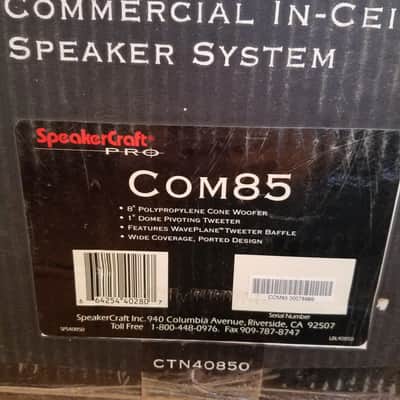 SpeakerCraft Com85 Pair 8" Commercial Ceiling Speaker Set 2 Way White image 2