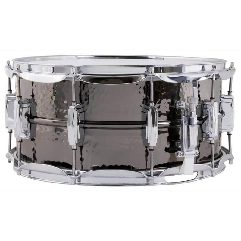 Ludwig LB417K Black Beauty 6.5" x 14" Snare Drum with Hammered Shell and Imperial Lugs image 1