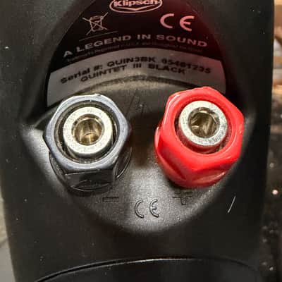 Klipsch Quintet III Satellite Speakers QSL5BL w/ Swivel Mount; Tested SEE VIDEO image 10