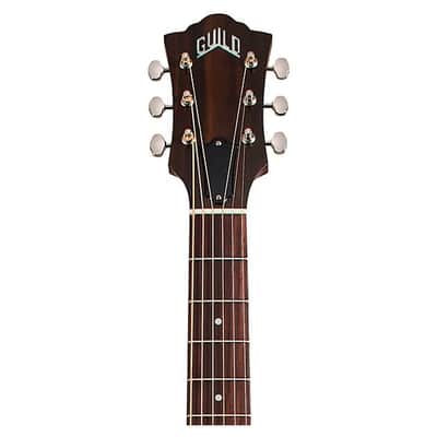 Guild M-50E Standard Concert Acoustic-Electric Guitar, Natural, w/ Case image 8