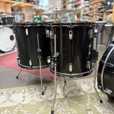 Tempus 4-Piece Carbon Fiber Drum Set 1990s - Black image 9