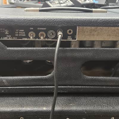 Fender Bassman "Tuxedo" 1964 head with Fender 2x12 cabinet image 5