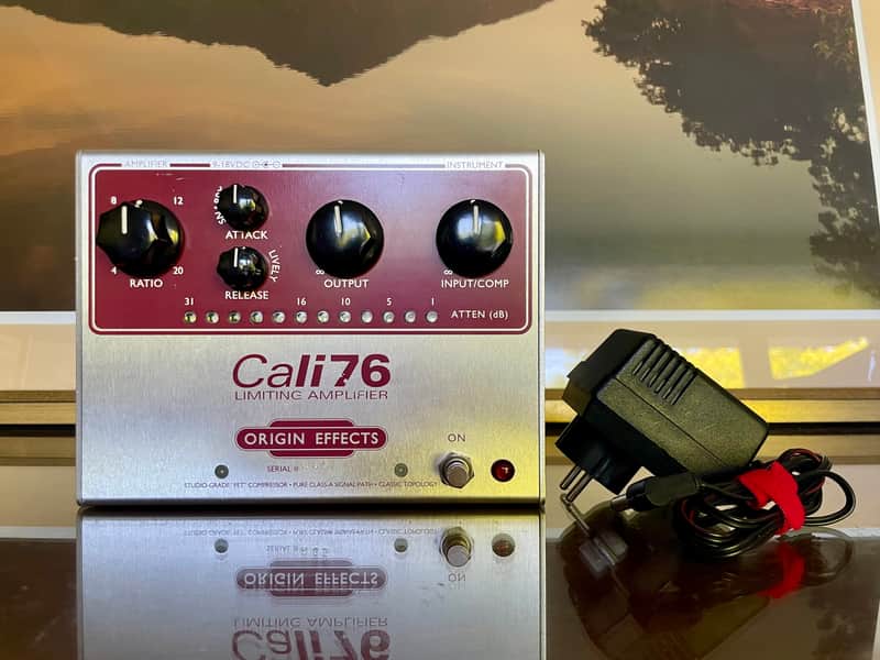 Origin Effects Cali76-TX Limiting Amplifier Limited Edition - Maroon/Silver image 1