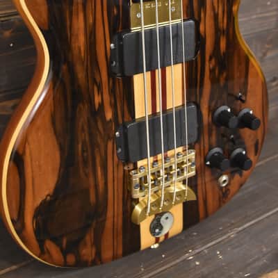 Alembic Stanley Clarke Signature Deluxe short scale 4 string Bass Macassar Ebony - VIDEO DEMO image 11