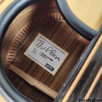 Warwick Alien 6-String Fretless Acoustic Bass Guitar Fishman 7.62lbs 8673-21 image 19