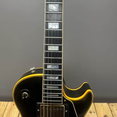 1972 Gibson Les Paul Custom Black Solid Body Electric Guitar image 2