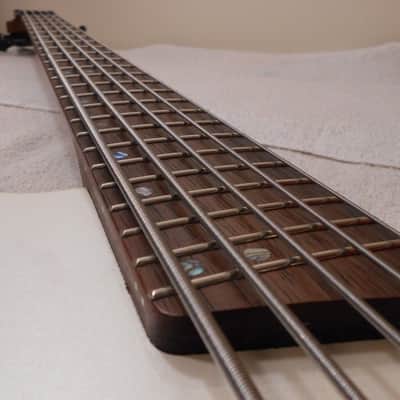 Cort C5H Artisan Series RH 5 String Electric Bass, White Pearl, OE Bag NEAR MINT image 6