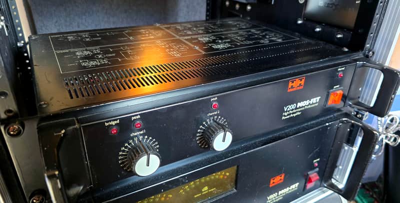 HH V200 Mosfet Stereo Power Amp 1980s Van Halen | Reverb