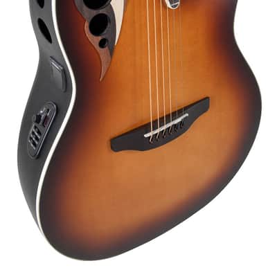 Ovation Celebrity Deluxe E-Acoustic Guitar CDX40-1-G Vintage Sunburst Satin (CDX40-1-G) image 6