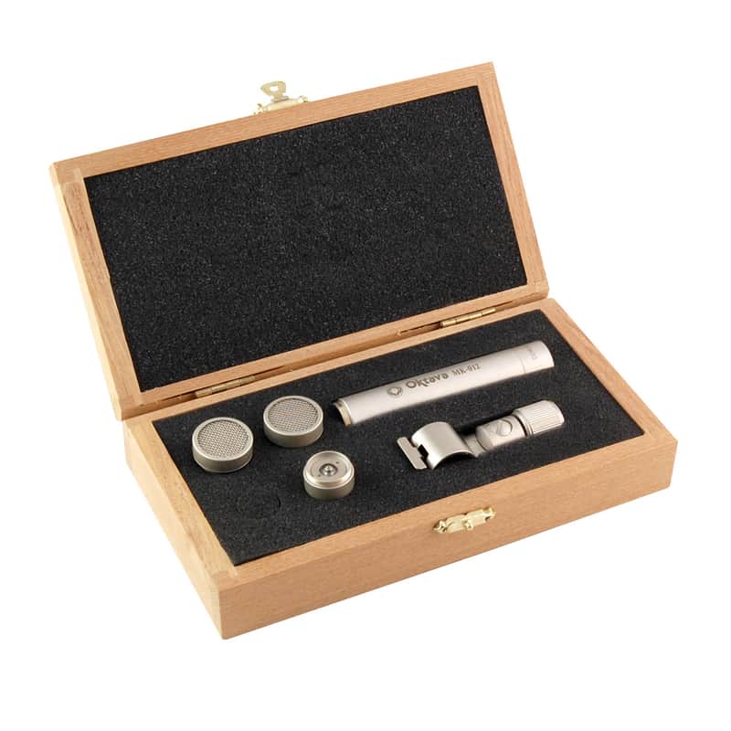 Oktava MK-012-02 small diaphragm condenser microphone cardioid + omnidirectional capsules (silver) image 1
