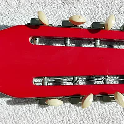 Vintage USA 1967 Mosrite Smith Guitar Mel-O-Bar Electric Slide Guitar Serial #128 - Rare Red Finish image 24