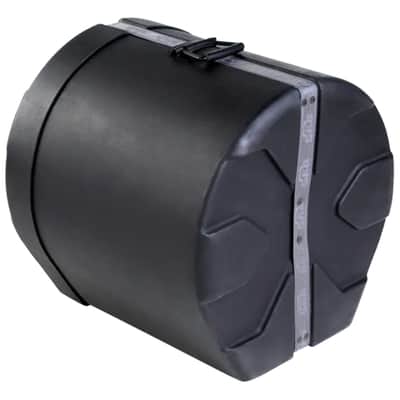 SKB 16" x 16" Floor Tom Case with Padded Interior, D-Shaped Drum Design, and Molded in Feet for Upright Positioning and Stability, Black image 7