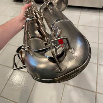 Beautiful 1913 Early Buescher True Tone Baritone Saxophone High Pitch (Serviced and Ready to Play) image 7