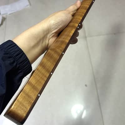 Fretless 5-String Roasted flame Maple Bass guitar Neck 20fret Rosewood parts image 3