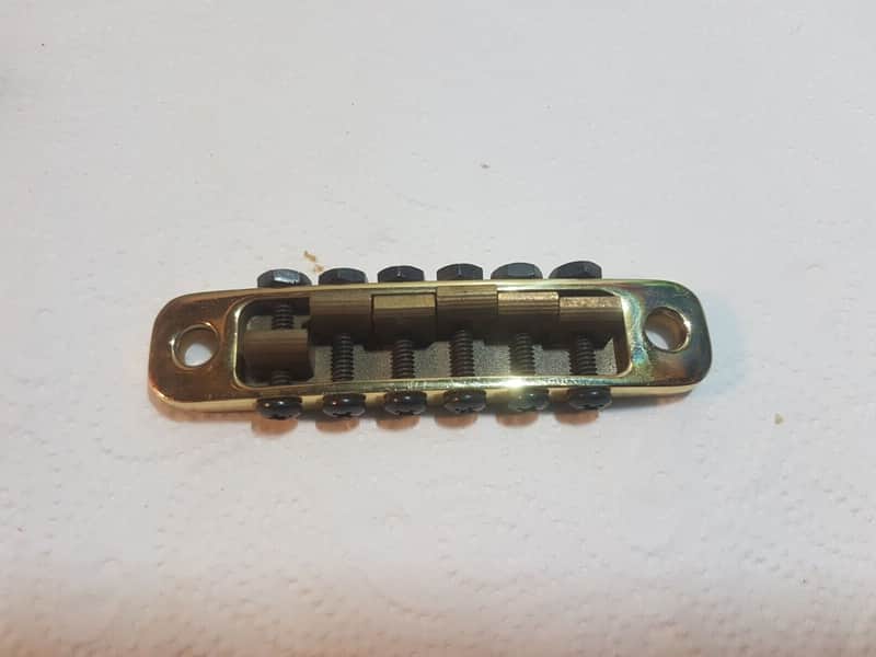 70's SOLID BRASS LP / SG WIDE RANGE BRIDGE - made in USA image 1