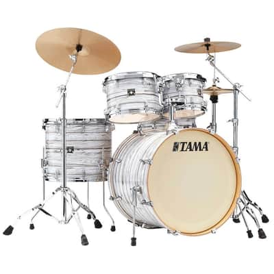 Tama Superstar Classic 5pc Drum Set Ice Ash Wrap image 1