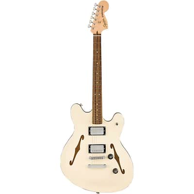 Squier Affinity Series Starcaster Deluxe Electric Guitar. Laurel Fingerboard, Olympic White TGF33 image 3