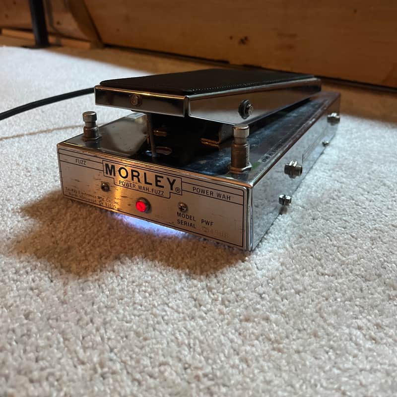 1970s Morley Power Wah Fuzz PWF Silver