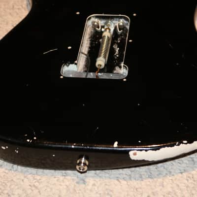 Vintage Late 1980s Early 1990s Fender Strat Plus Body - Relic Black - NO TARIFFS image 12
