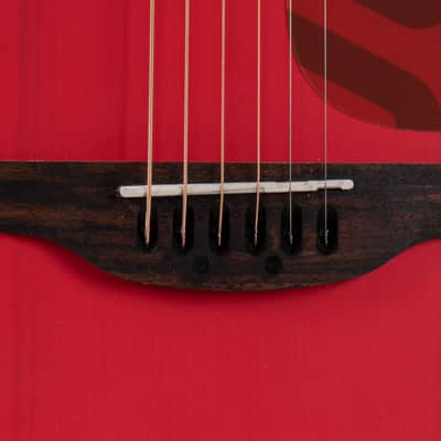 Applause AAS-69-R Applause Jump Series Dreadnought Slope Shoulders Solid European Spruce Top Maple Neck 6-String Acoustic Guitar - Lipstick image 4