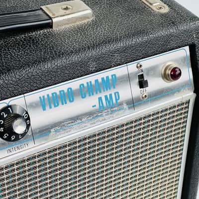 1968 Fender Vibro Champ Amplifier Drip Edge - Black image 9