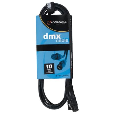 10FT Sure-Fit DMX Connecting Cables - 5 Pack image 2